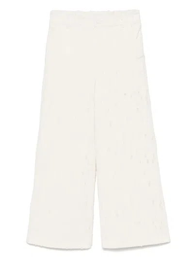 Miss Grant Kids' Cotton Trousers In Neutrals