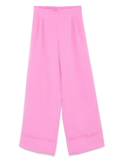 Miss Grant Kids' Crepe Trousers In Pink