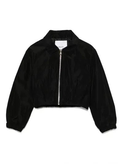 Miss Grant Kids' Cropped Jacket In Black