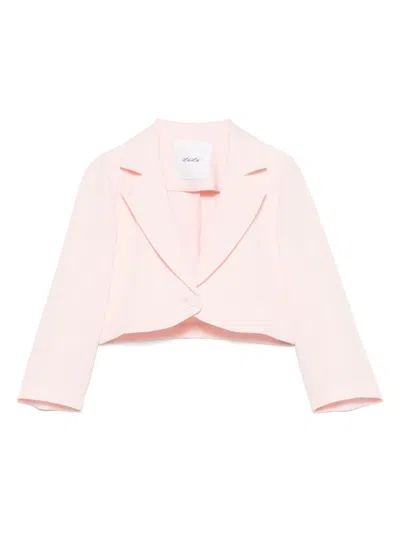 Miss Grant Kids' Cropped Jacket In Pink