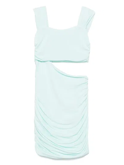 Miss Grant Kids' Cut Out-detail Dress In Green