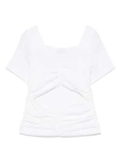 Miss Grant Kids' Cut-out T-shirt In White
