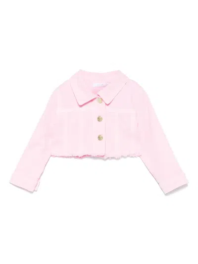 Miss Grant Babies' Denim Jacket In Pink