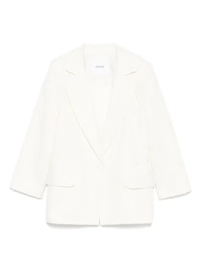 Miss Grant Kids' Distressed Blazer In White