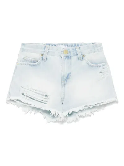 Miss Grant Kids' Distressed Denim Shorts In Blue