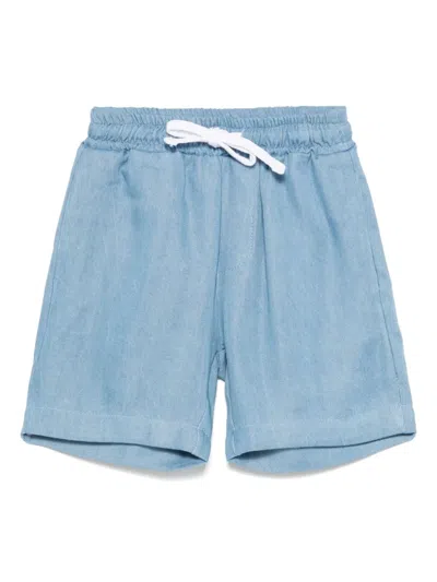 Miss Grant Babies' Drawstring Shorts In Blue
