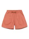 Miss Grant Drawstring Shorts In Orange