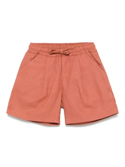 Miss Grant Babies' Drawstring Shorts In Orange