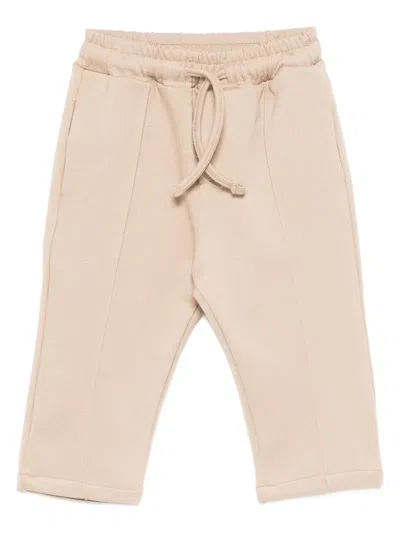 Miss Grant Babies' Drawstring Trousers In Neutral