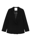 Miss Grant Embellished Double-breasted Blazer In Black