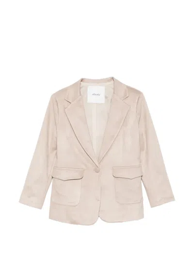 Miss Grant Kids' Flap-pocket Blazer In Neutral