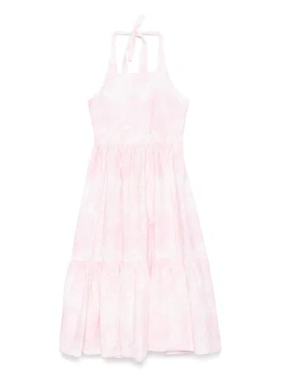 Miss Grant Kids' Floral-print Dress In Pink