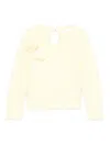 Miss Grant Flower-embellished Top In Yellow