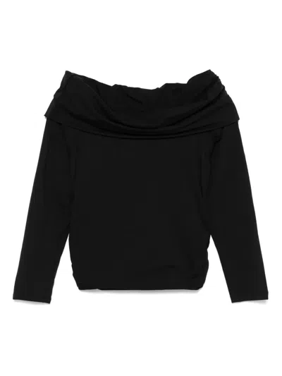 Miss Grant Kids' Folded-edge T-shirt In Black
