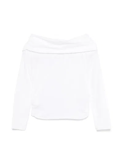 Miss Grant Kids' Folded-edge T-shirt In White