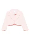 Miss Grant Cropped Jacket In Pink