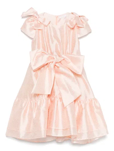 Miss Grant Kids' Giraffe-pattern Dress In Orange