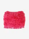 MISS GRANT GIRLS FEATHER SKIRT WITH VELVET TRIM 14 YRS PINK