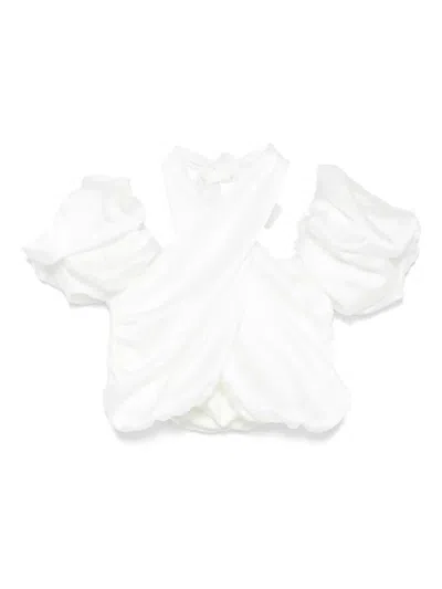 Miss Grant Kids' Halter-neck Top In White