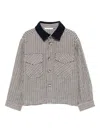 Miss Grant Houndstooth-pattern Collared Shirt In Neutral