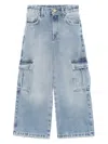 Miss Grant Cargo Jeans In Blue