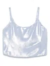 Miss Grant Laminated-finish Top In Blue