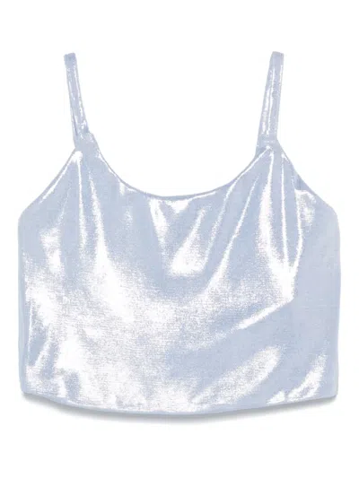 Miss Grant Kids' Laminated-finish Top In Blue