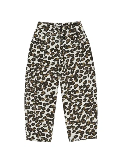 Miss Grant Kids' Leopard-print Trousers In Neutrals