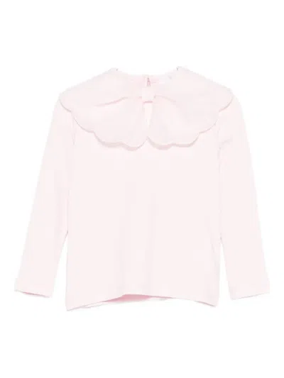 Miss Grant Babies' Long-sleeve Blouse In Pink