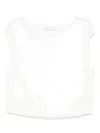 Miss Grant Lurex Top In Neutrals