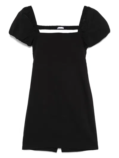 Miss Grant Kids' Open-back Dress In Black