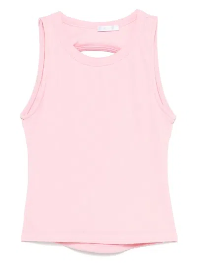 Miss Grant Kids' Open-back Tank Top In Pink