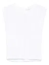 Miss Grant Open-back Top In White