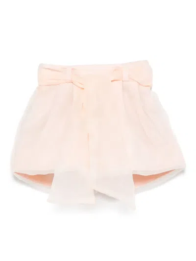 Miss Grant Babies' Organza Shorts In Orange