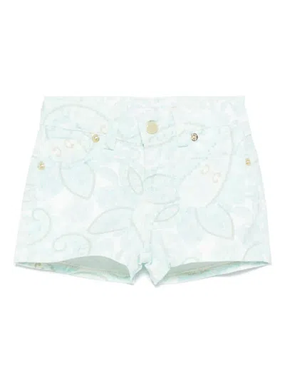 Miss Grant Babies' Paisley-print Shorts In Blue