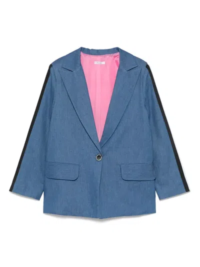 Miss Grant Kids' Panelled Blazer In Blue