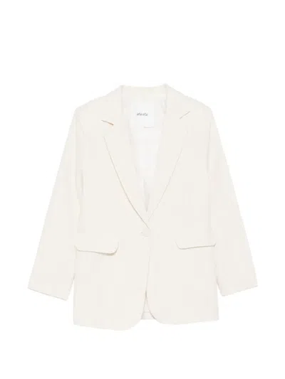 Miss Grant Kids' Pinstripe-pattern Blazer In Neutral