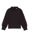 Miss Grant Pleat-detail Sweatshirt In Black