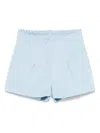 Miss Grant Pleat-detailed Shorts In 蓝色