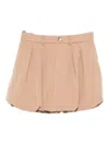 Miss Grant Pleated Casual Skirt In Neutral