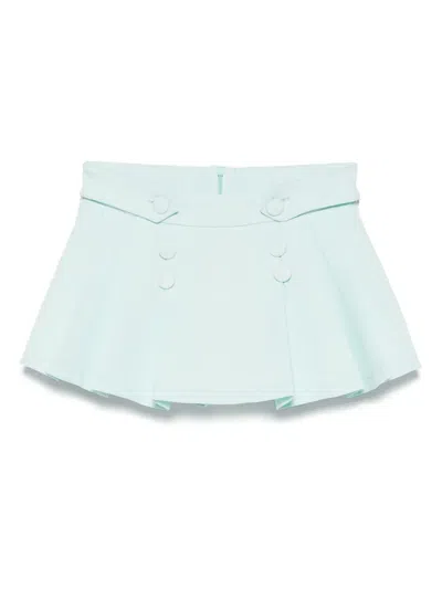 Miss Grant Kids' Pleated Shorts In Green