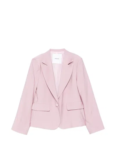Miss Grant Kids' Pocket Single-breasted Blazer In Pink