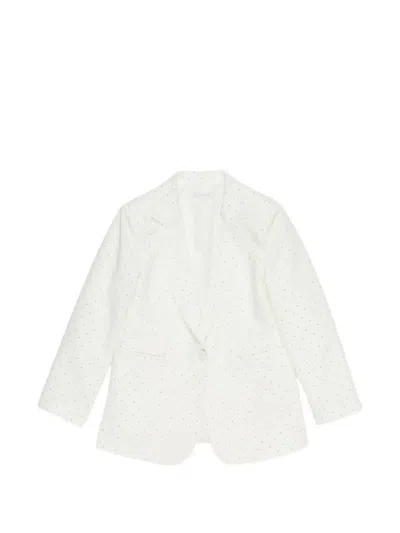 Miss Grant Kids' Polka-dot Blazer In White