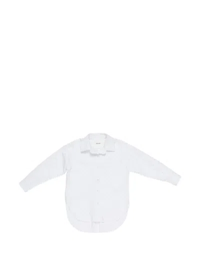 Miss Grant Kids' Polka-dot Button Shirt In White