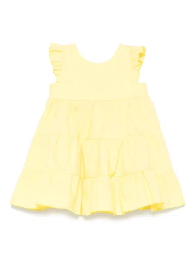 Miss Grant Babies' Poplin Dress In Yellow