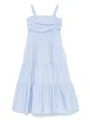 Miss Grant Poplin Midi Dress In Blue