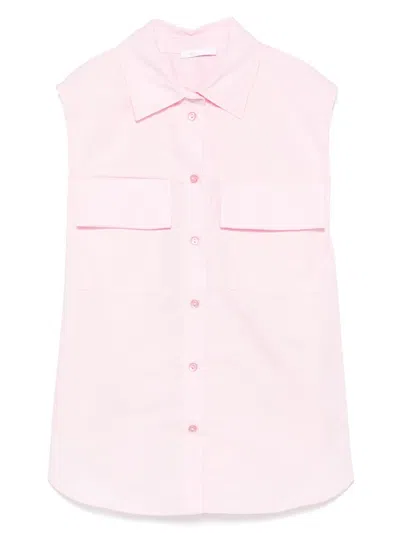 Miss Grant Kids' Poplin Shirt In Pink