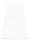 Miss Grant Ribbed Tank Top In White