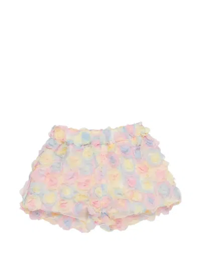 Miss Grant Babies' Rose-appliqué Shorts In Multi