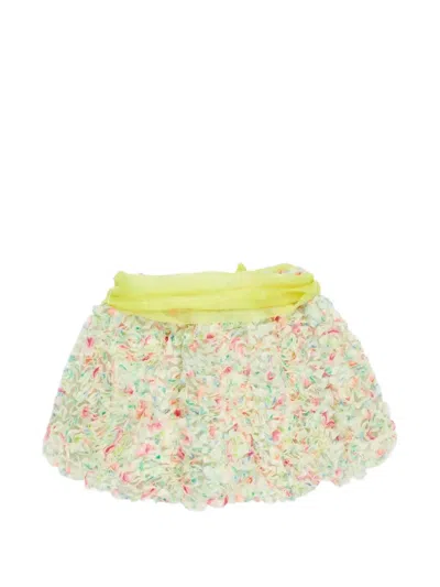 Miss Grant Kids' Ruffled Bow Skirt In Multi